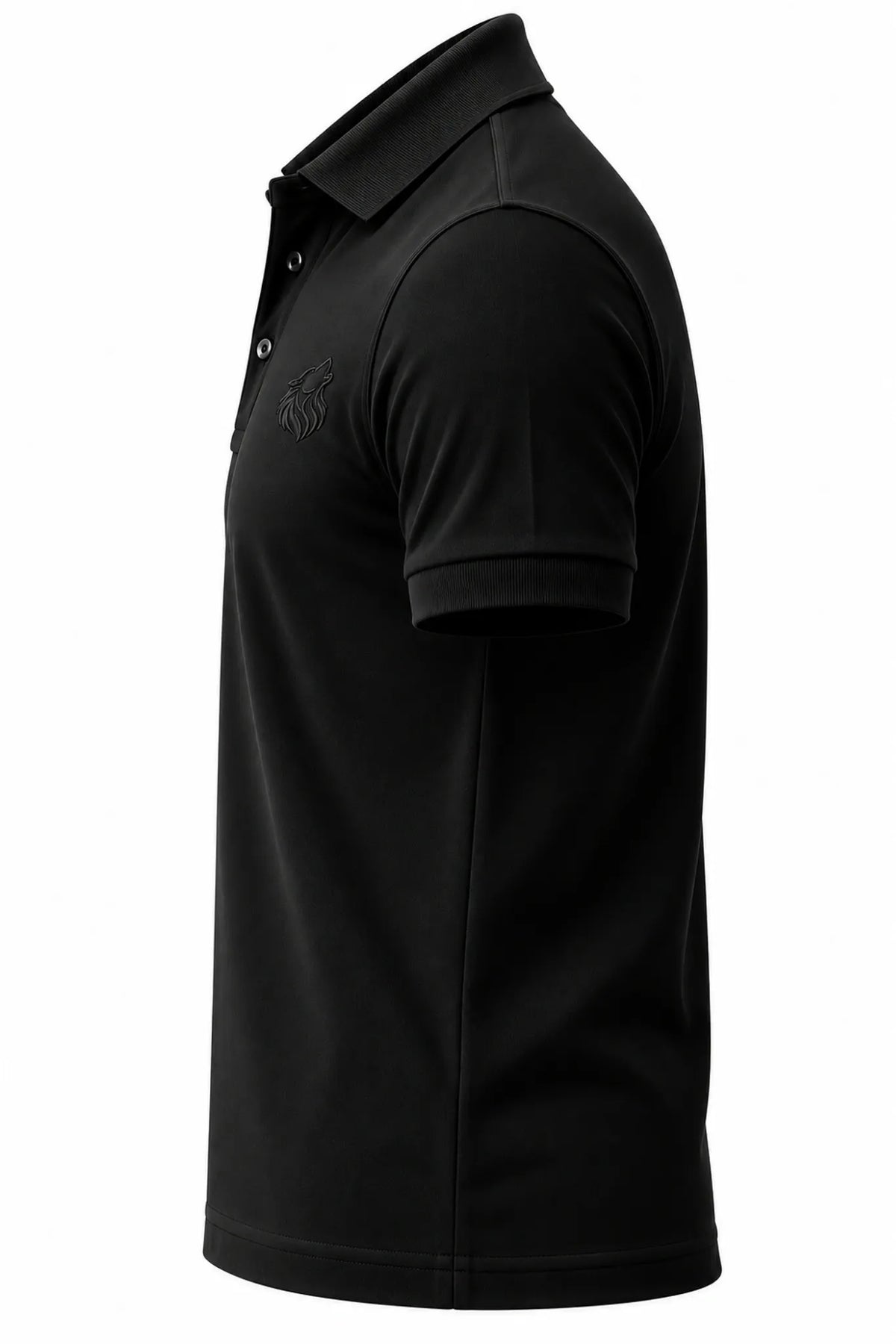 VOLWER Classic Black polo side view size XXL