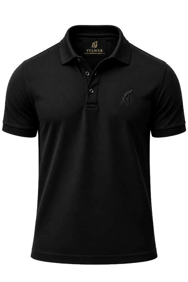 VOLWER Classic Black Polo