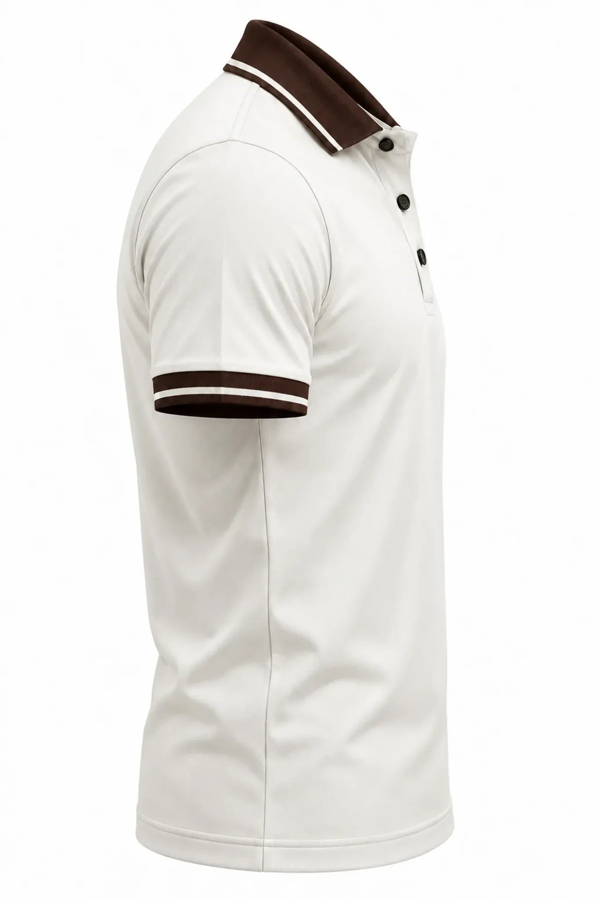 VOLWER Ivory and Brown polo side size XXL